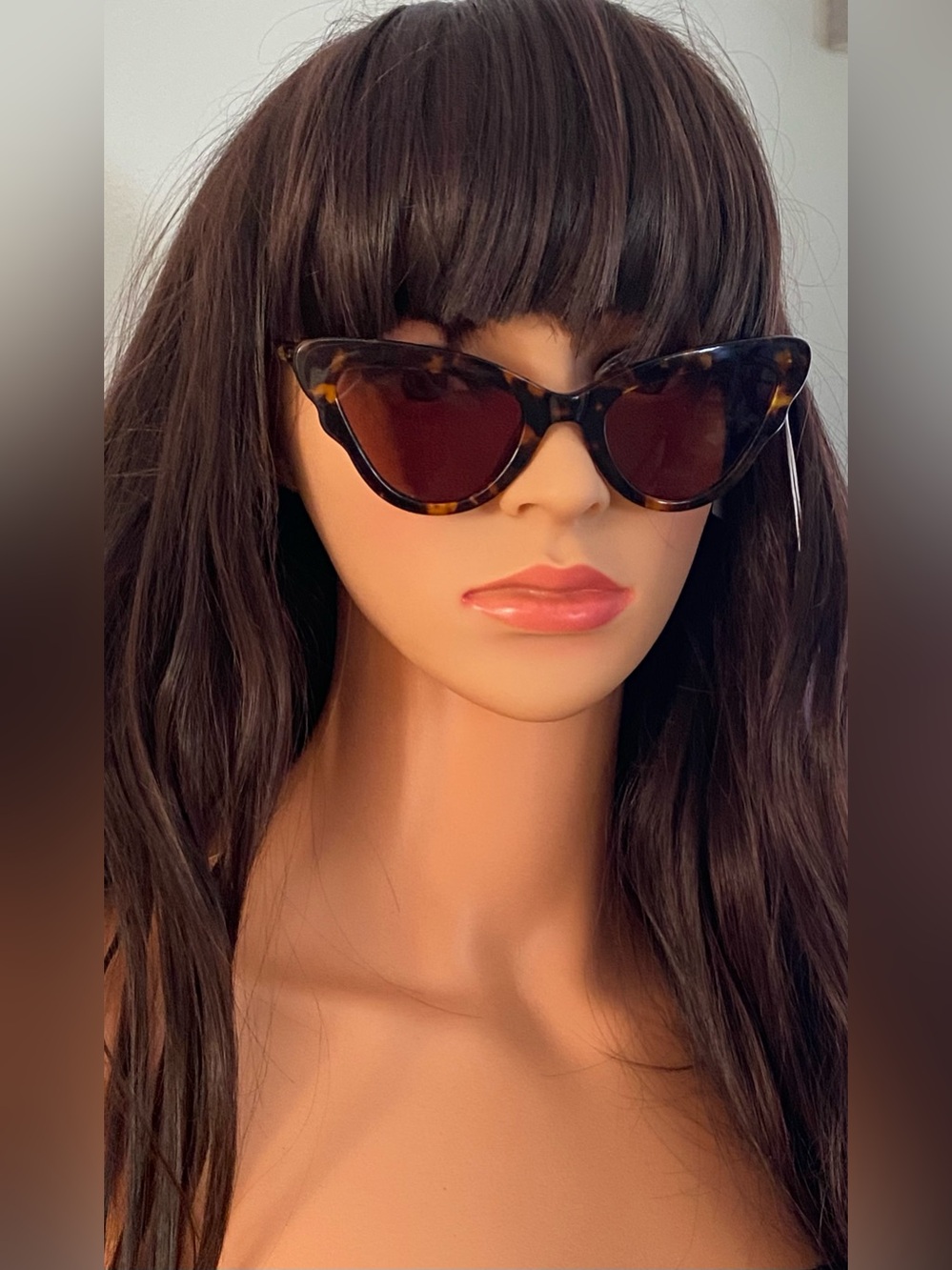 FLORENCE BY MILLS CHIC TORTOISE CAT EYE FRAMED SUNGLASSES